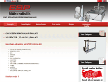 Tablet Screenshot of espmuhendislik.com